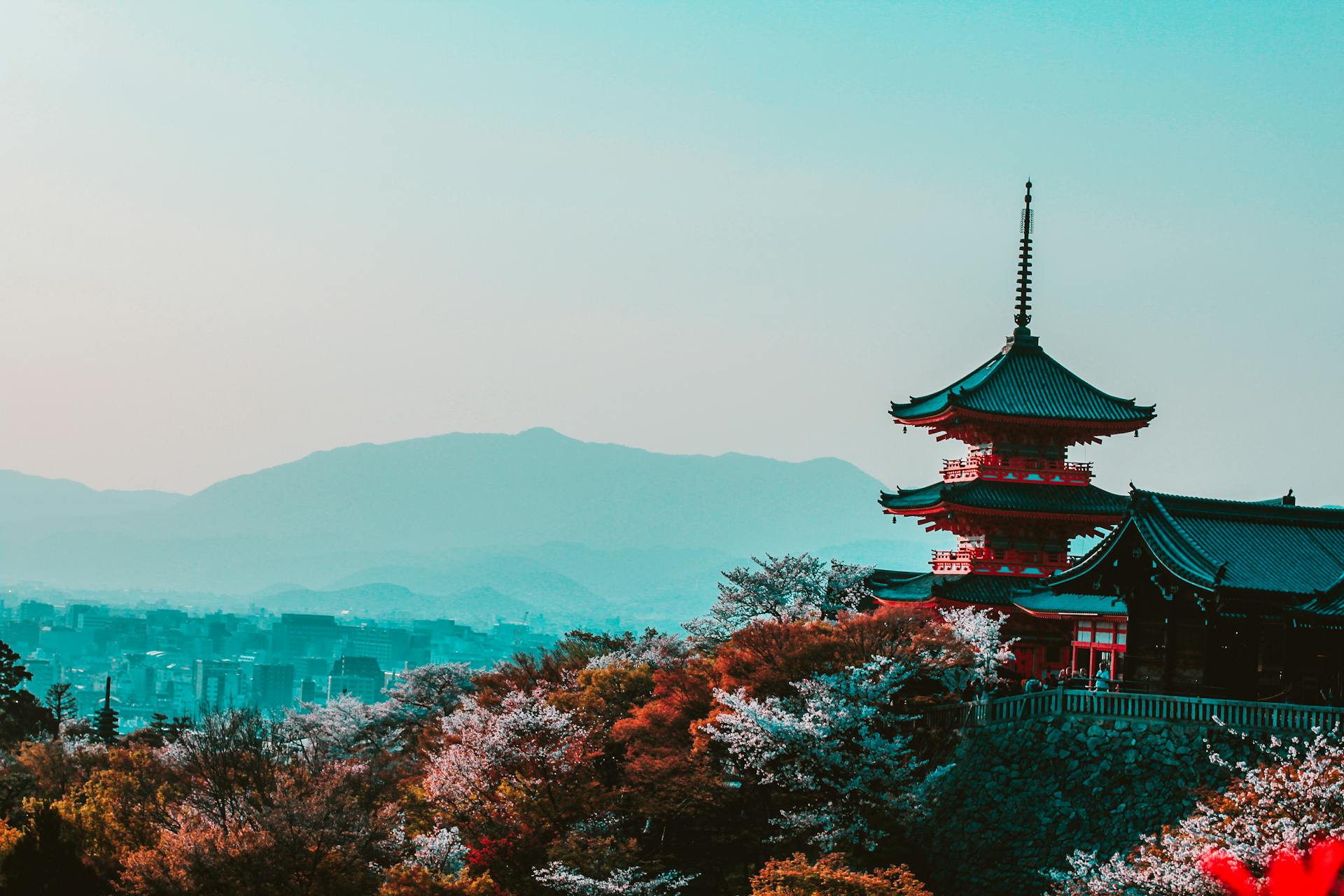 日本京都寺庙和城市旅行目的地
